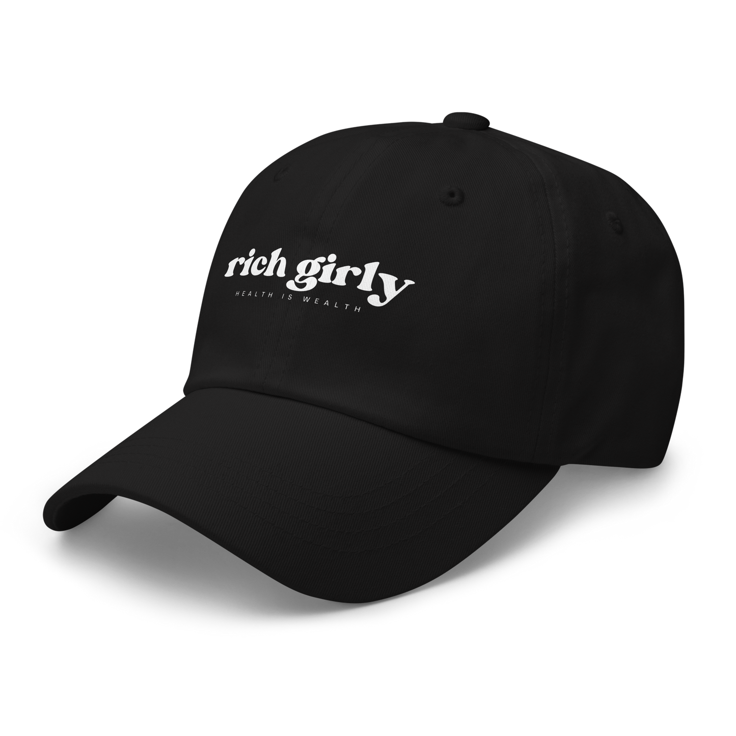 Rich Girly Health is Wealth Dad hat