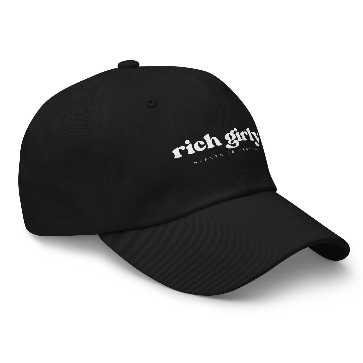 Rich Girly Health is Wealth Dad hat